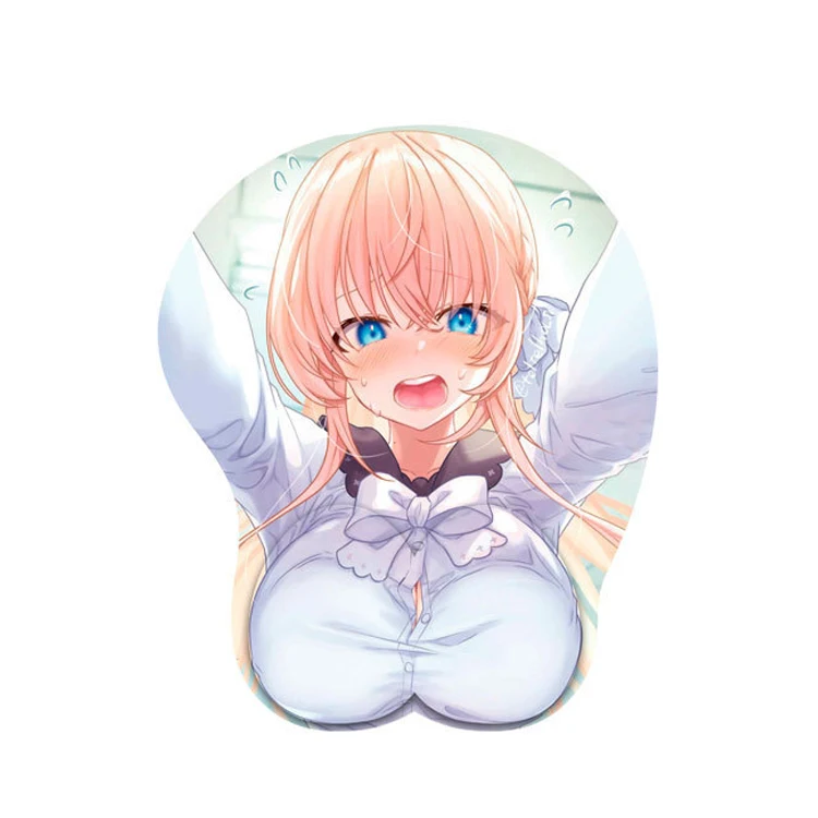 Customized Design 3D Mousepad Soft Touch Boobs Cushion Sexy Girl Buttock Breast Mouse Mat Non-slip Anime Mouse Pad Wholesale