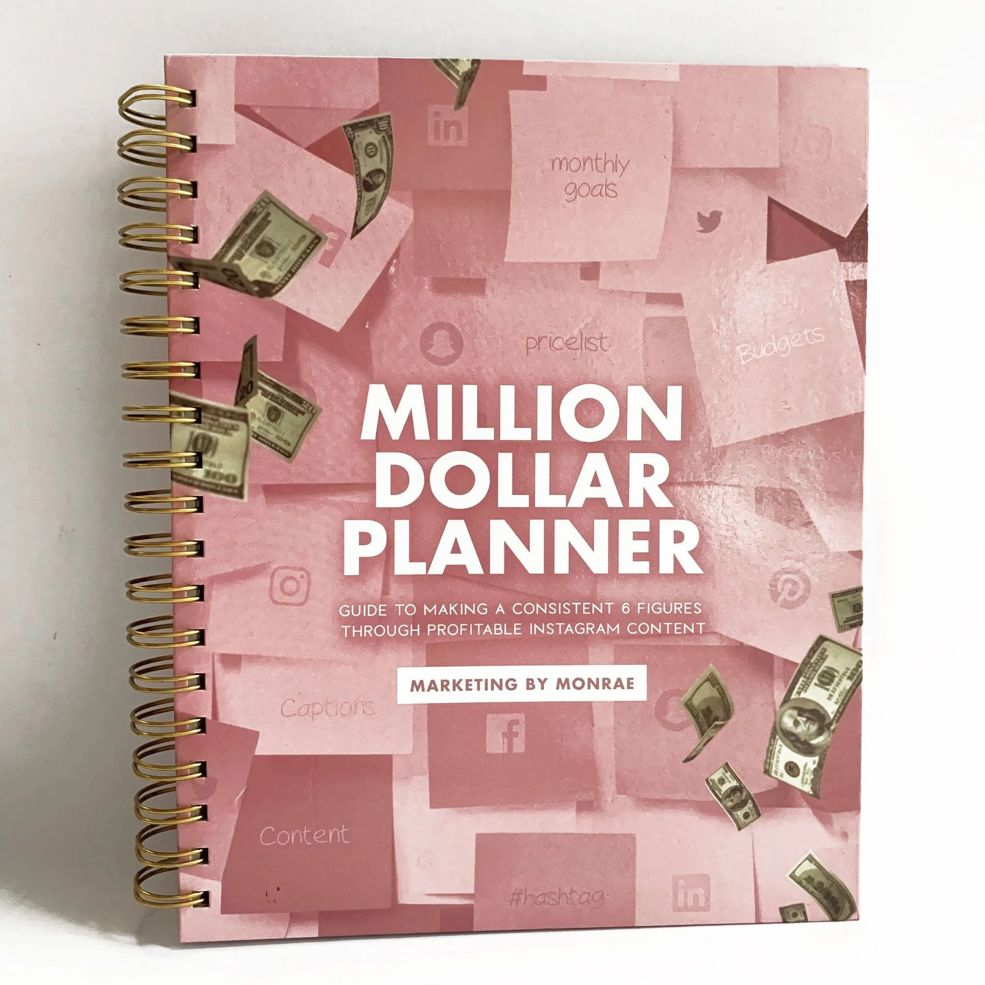 Free Sample Low Moq Custom A5 Life  Notebook Printed Diary Fitness Planner Printing Journals customizable hardcover