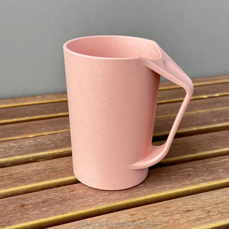 Wheat Straw Plastic Mug Unbreakable Durability Dishwasher & Microwave Safe Water Coffee Cup for Cold Hot Drinks