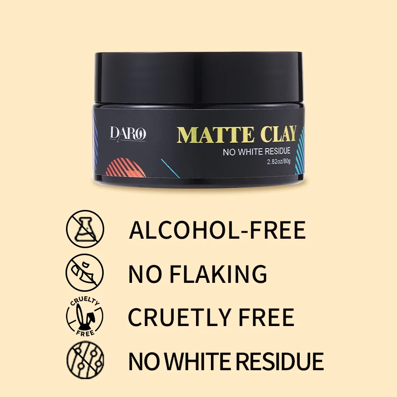 Professional Men Hair Styling Mud Products Manufacturer Private Label Oem Matte Finish Organic Hair Clay for Men