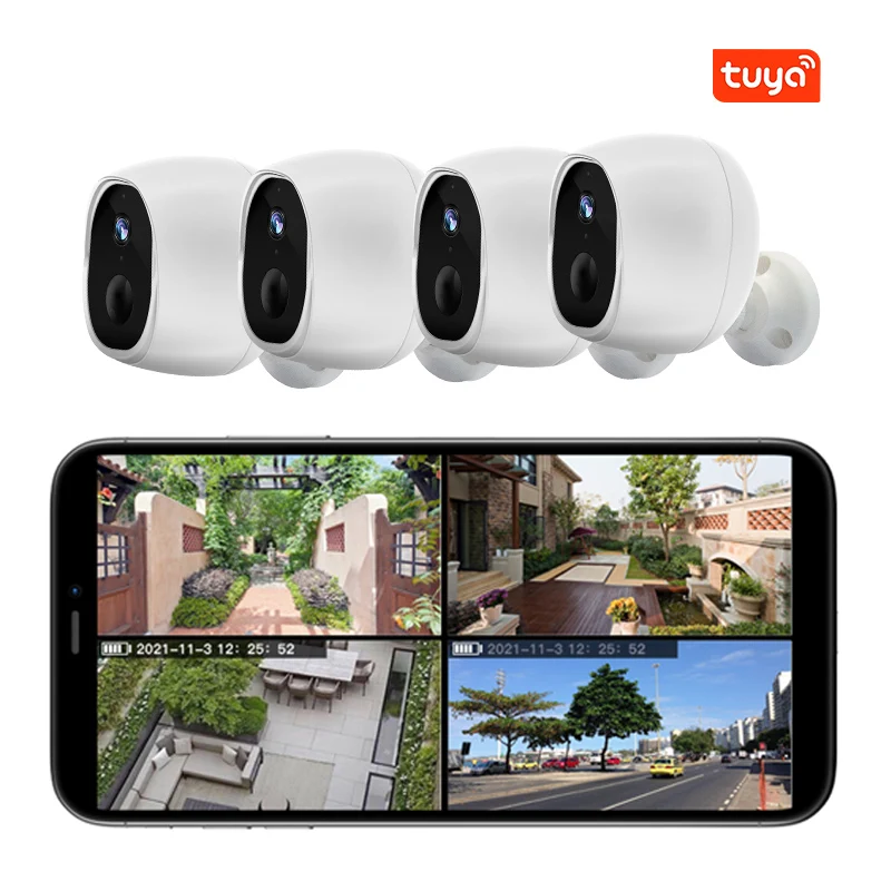 High Quality Low Power HD 1080P Small Size Camera kit Outdoor Wireless Wifi Night Vision CCTV Home Surveillance Camera System