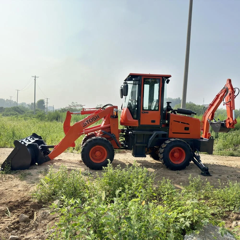 TOSH WZ15 26 Articulated Hydraulic Steering WZ 10-20 15-26  Backhoe Loader with EPA Engine