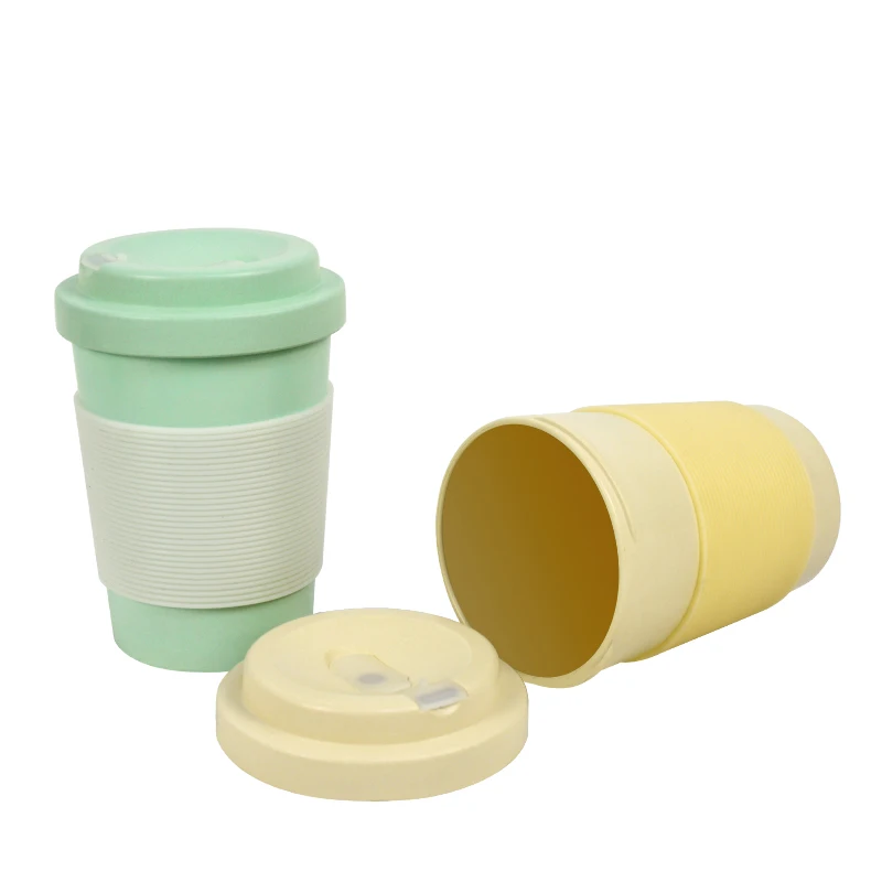 Factory Hot 12oz 15oz 20oz Travel Coffee Mug Portable to go Tumbler Reusable Plastic Cups for Reusable Coffee Bamboo Glass