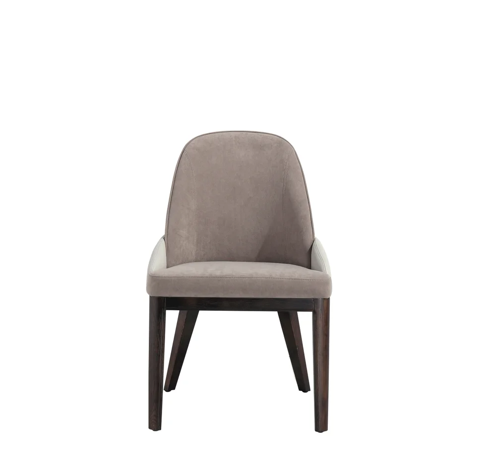 Leather veneer solid wood feet comfy sitting chairs for living room furniture