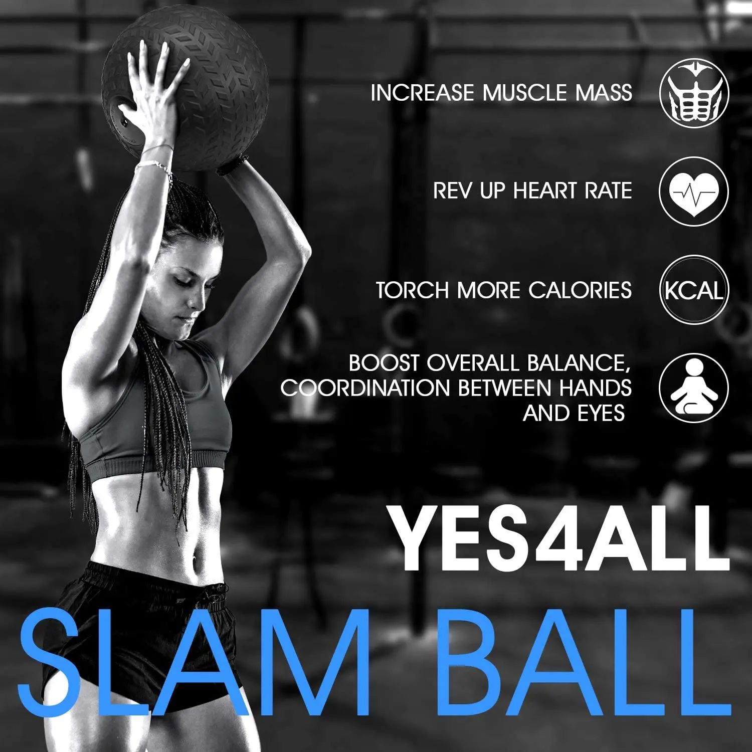 Slam Balls 10-40lbs for Strength and Crossfit Workout .Slam Medicine Ball
