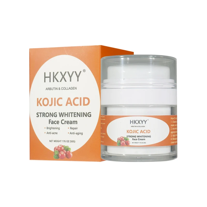 private label skin care face cream kojic acid collagen face whitening cream skin lightening cream for black skin