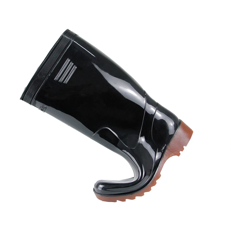 Wholesale high quality popular modern style shoes waterproof men cold weather rubber rain boots high ankle