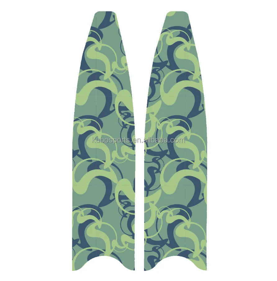 KUBO Carbon fiber free diving fins scuba snorkeling diving fins long flipper freediving blade accessories swim diving fins