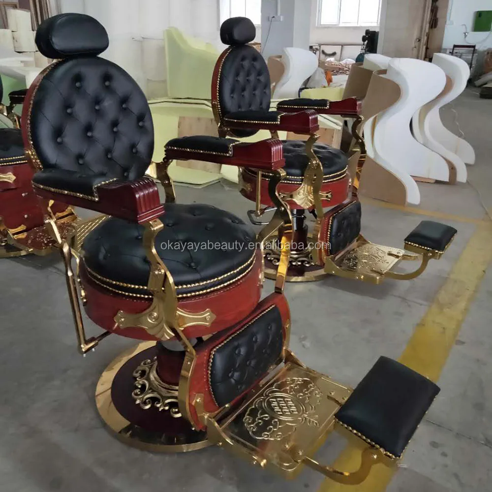 Men salon furniture barbershop supplies antique barber chair hydraulic metal hairdressing chairs