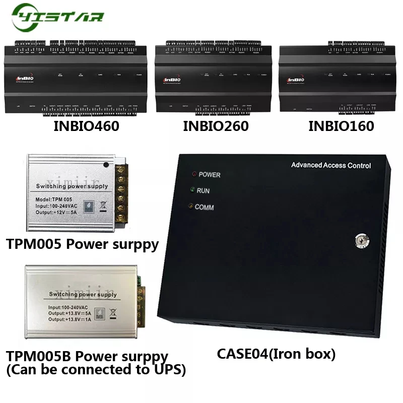 ZKT Fingerprint Door Access Controller With TCP/IP And Free SDK Inbio160 Inbio260 Inbio460 Door Access Control Board