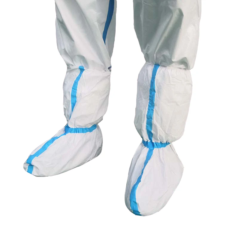 Factory wholesale price boots cover waterproof disposable medical shoe cover with elastic band