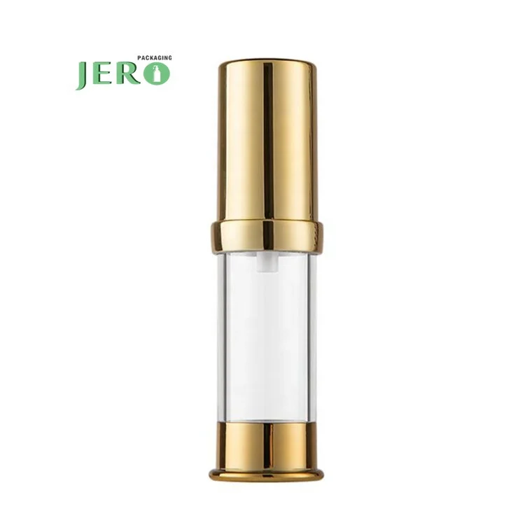 Fast delivery 5ml silver airless pump bottles 60ml airless pump bottle 10ml airless pump bottle silver