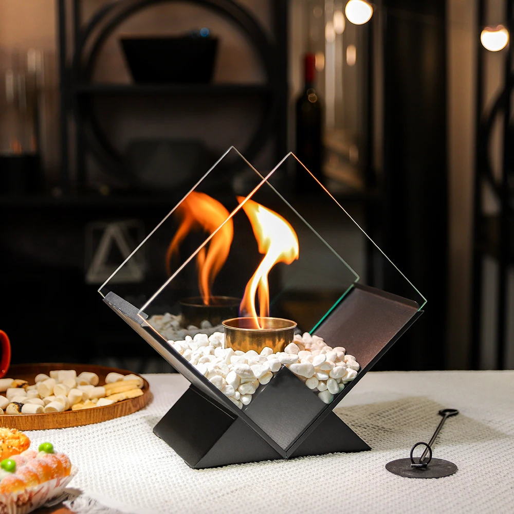 TT-117 mini stove indoor fireplaces bio ethanol tabletop fireplace outdoor modern fire pit home decor