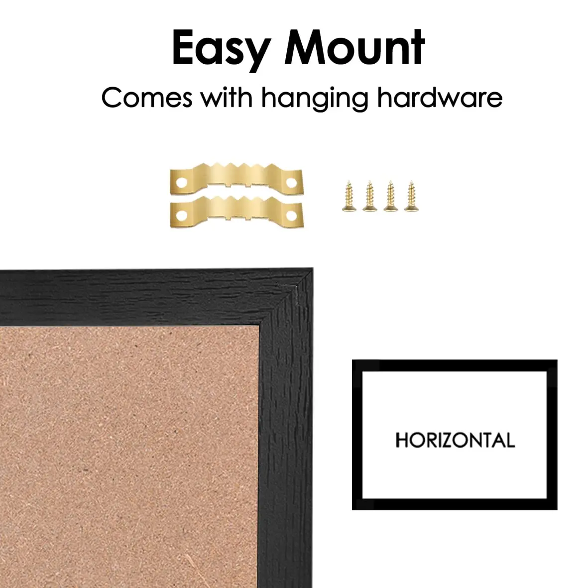 New Monthly Calendar Dry Erase Magnetic Surface  White Board  Cork Bulletin Board with Wood Frame for Wall