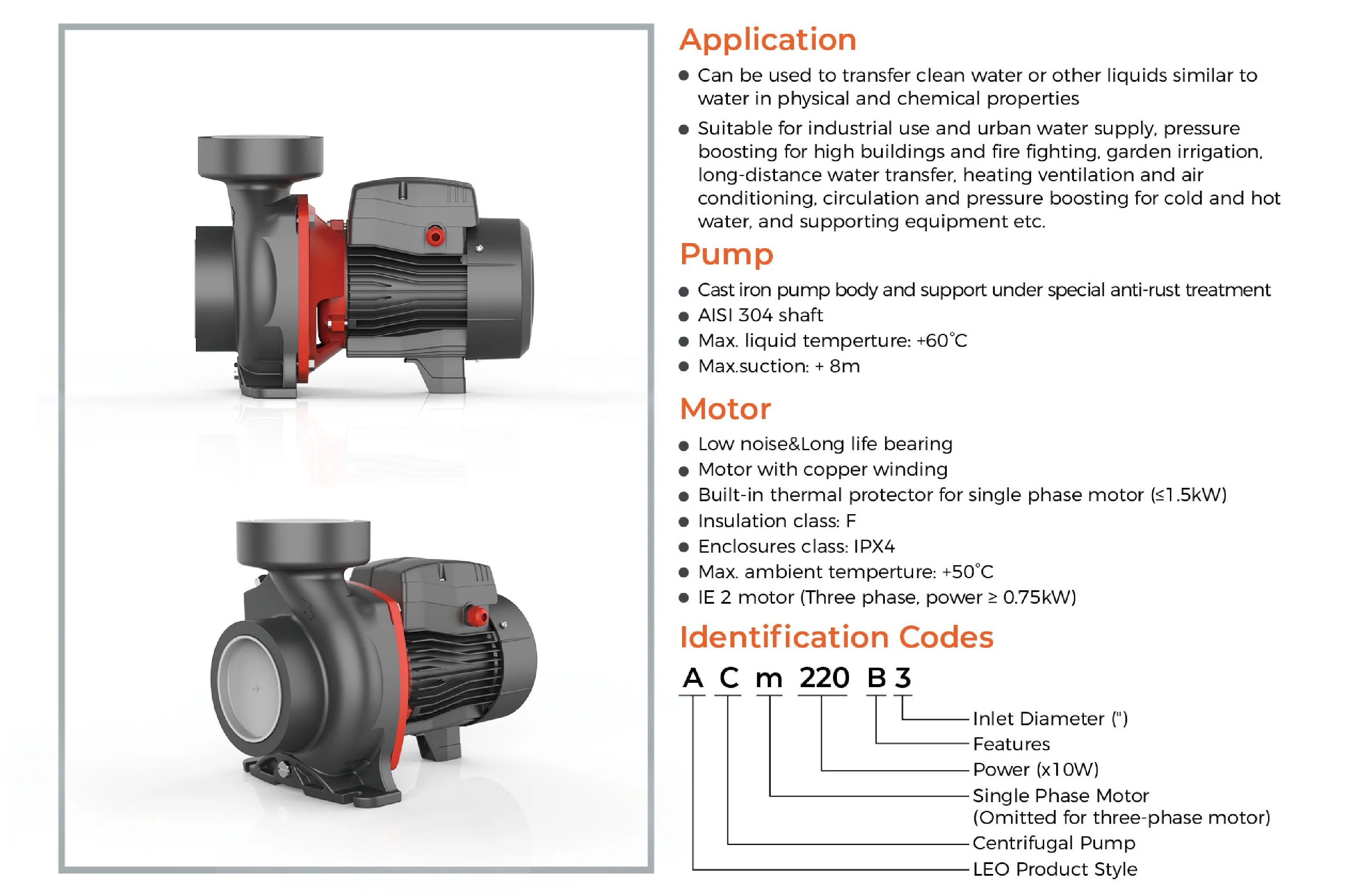 LEO Long Useful Life Single Phase Pump Water Cleaning Centrifuge