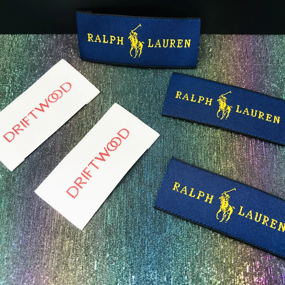 Custom Logo Shirt Hoodie Hat Eco Friendly 3D Embossed Silicone Rubber Logo Clothing Collar Labels Woven Fabric Cloth Neck Label