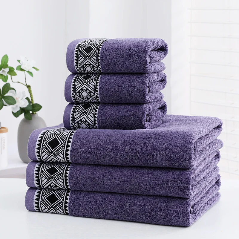 Manufacturer Wholesale Luxury Cotton Bath Face Towels 5 Star Hotel Towel Set