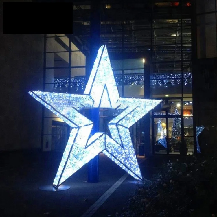 Premium Quality Engineering Customization Christmas New Year Decoration Street Pole Commercial LED Motif Light