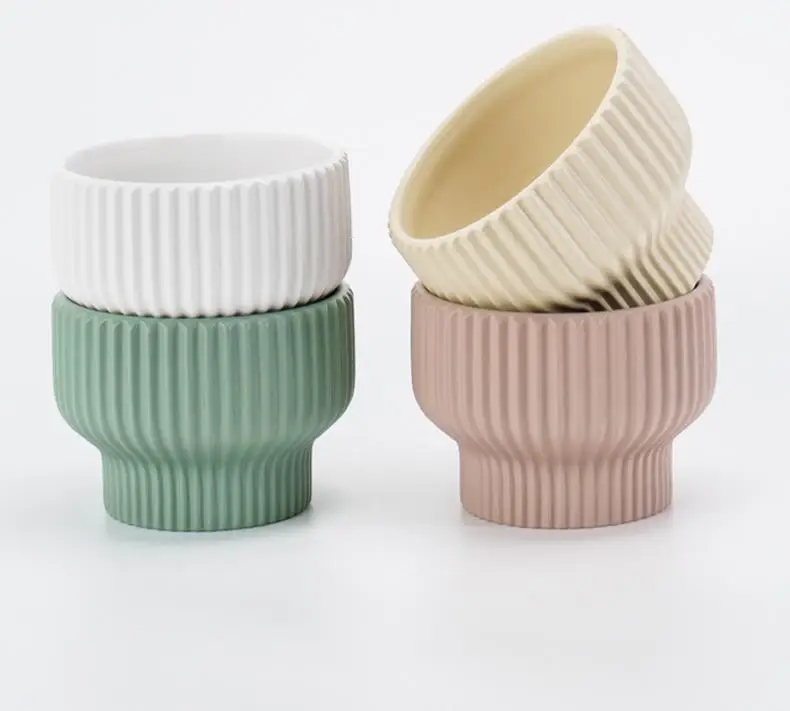 High-End Nordic Style Ceramic Flower Pot Special Horticultural Size Succulent Butterfly Orchid Modern Design Wholesale Available