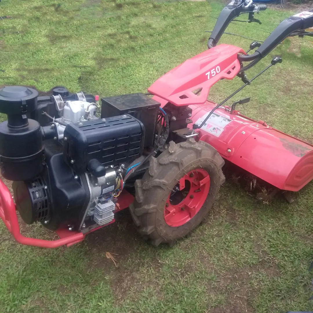 Brand new diesel mini two wheel farm walking tractor and rear tine tiller rotary hoes CE approved suits gardens light commercial