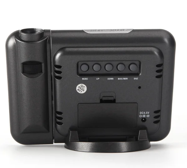 Проекционный будильник с метеостанцией комнатный термометр монитор температуры и влажности гигрометр календарем