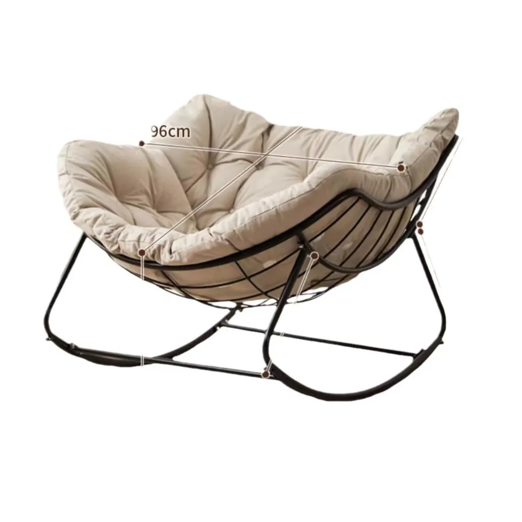 Modern Designer Patio Furniture Leisure Scandinavian Rocking Chair Camp  Modern Round Rocking Chair Lazy Chair