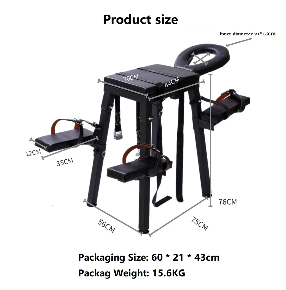 Obedience Extreme Sex Bench with Restraint Straps Sex Furniture Adult Games Bed BDSM Bondage Restraints Slave Fetish Handcuffs