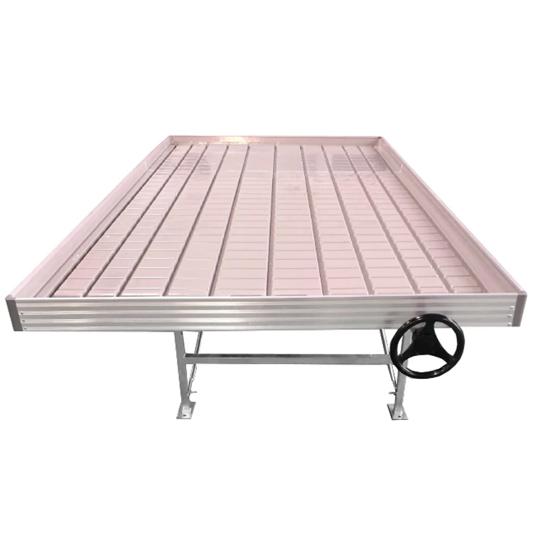 Growing Tables for Commercial plants Steel ebb flow Rolling Benches seeding bed