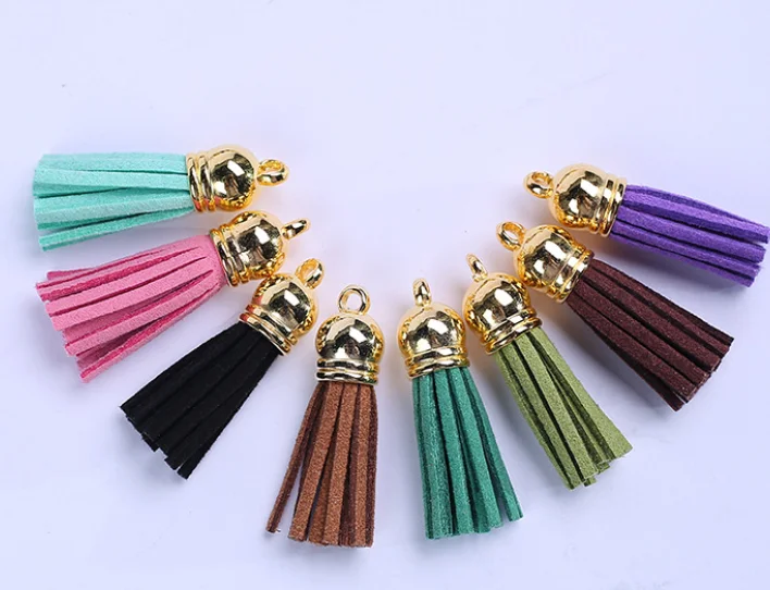 
Korea leather suede colorful faux leather tassels for DIY tassel keychain leather tassel Jewelry Necklace Making Handmade 