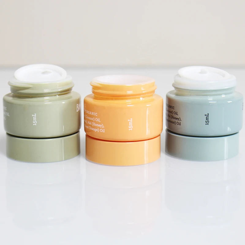 Sample Round Jars 15g 30g 50g 60 g 100g Large glass Cosmetic Containers Set Lid Liquid Creams glass Jar