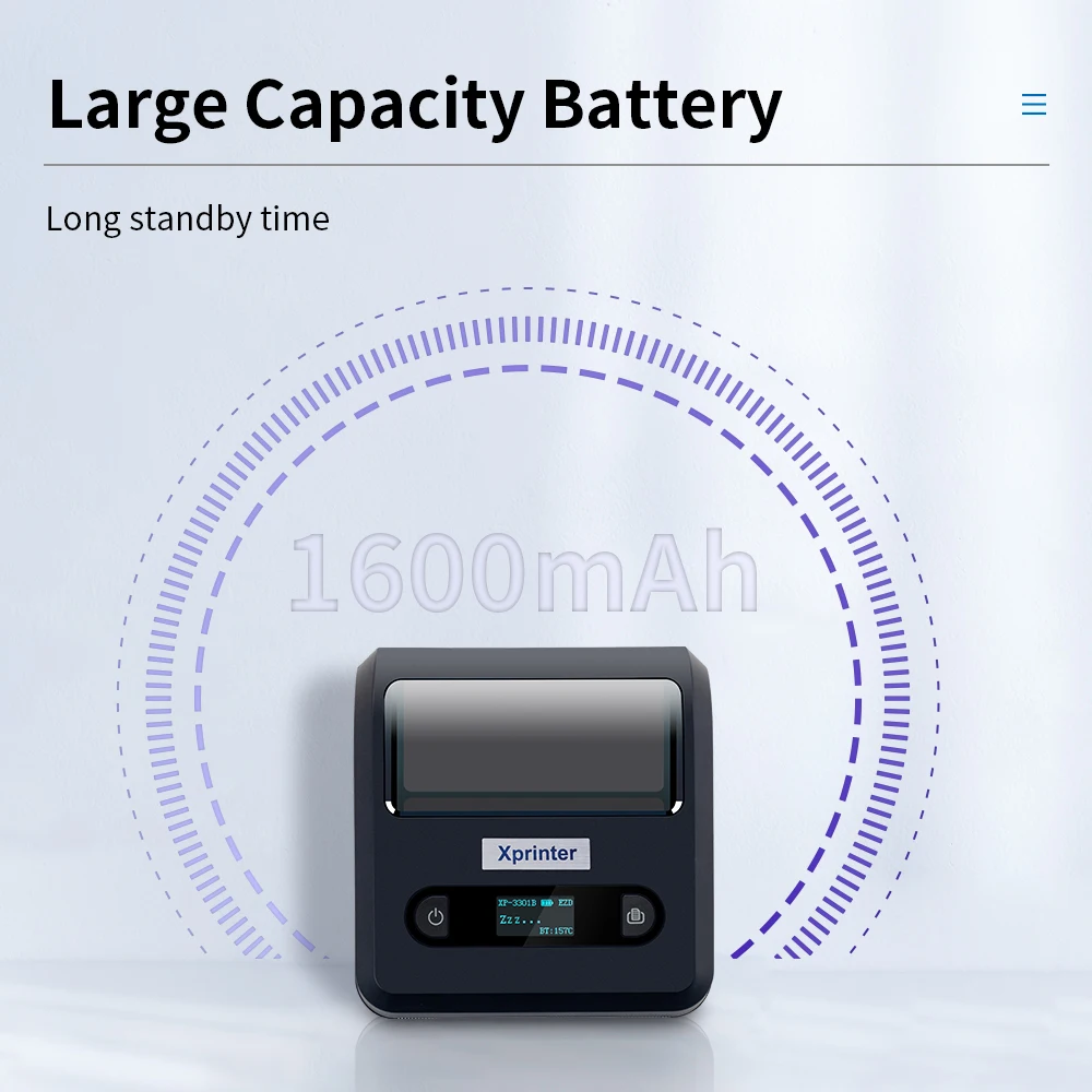 Xprinter OEM Mobile Printer XP-P3301B Ios Android Printing Mini Portable Printer Pocket Printer