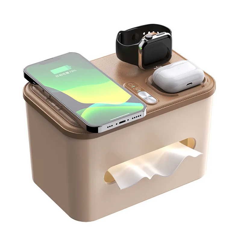 Smart Home Lighting Intelligent Sensing Night Light Mobile Phone Earphones Watch Wireless Charging Tissue Box Light