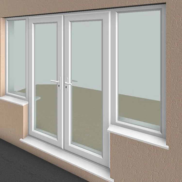 
Glass door house using tempered glass door aluminum french single double doors 