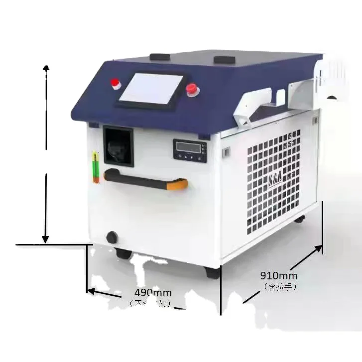 ADMLaser Portable Handheld 1000W to 2000W Fiber Laser Cleaner Steel Sheet Cleaning Machine for Wood and Aluminum Rust Removal