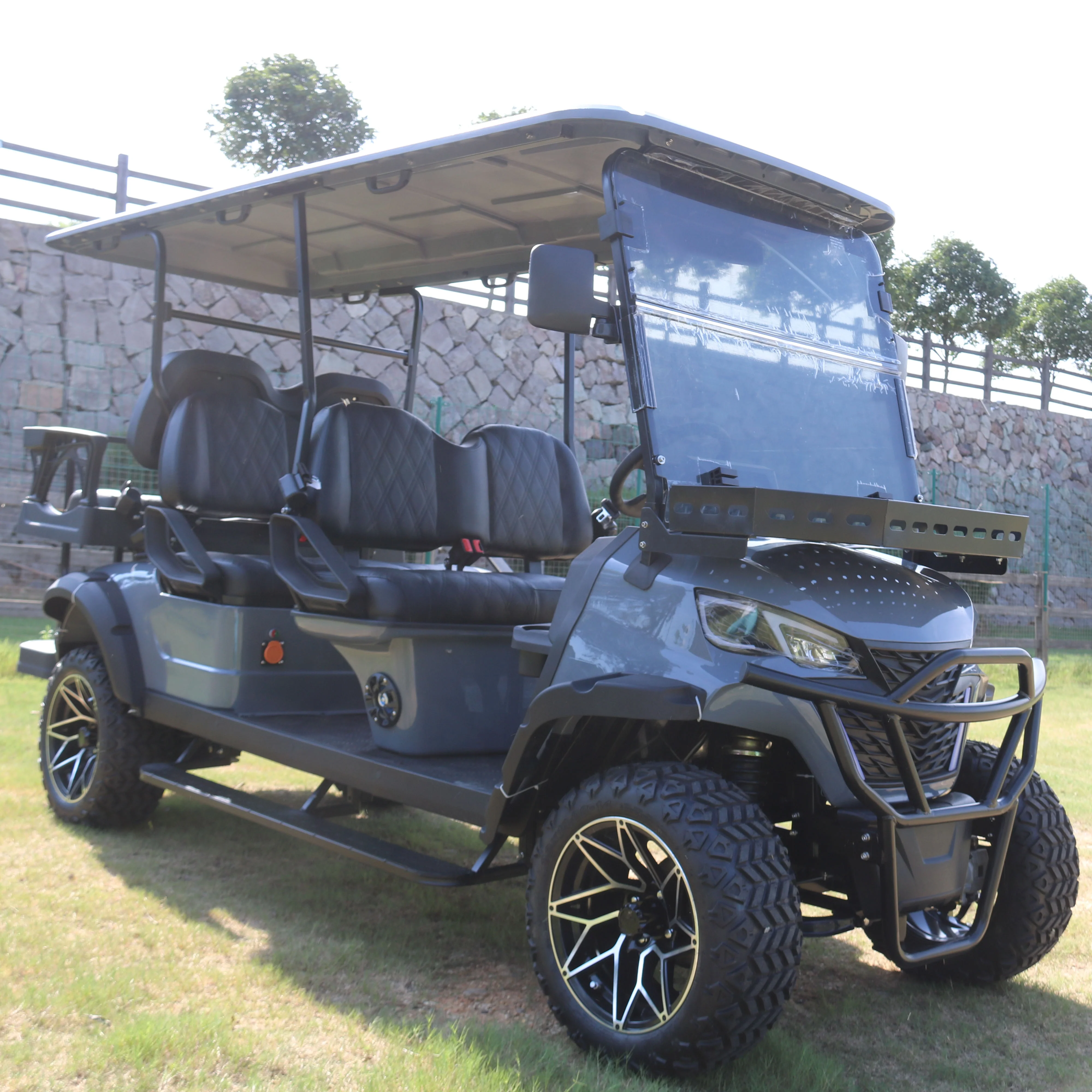 High Endurance 48v Advanced Ev Golf Cart Motors Outdoor 6 Seat Electric Golf Cart Street Legal