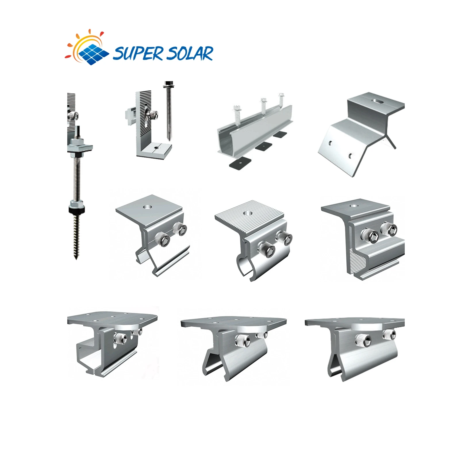 Super Solar hot selling metal roof hook for solar mounting system Factory Price for home and commercial use roof