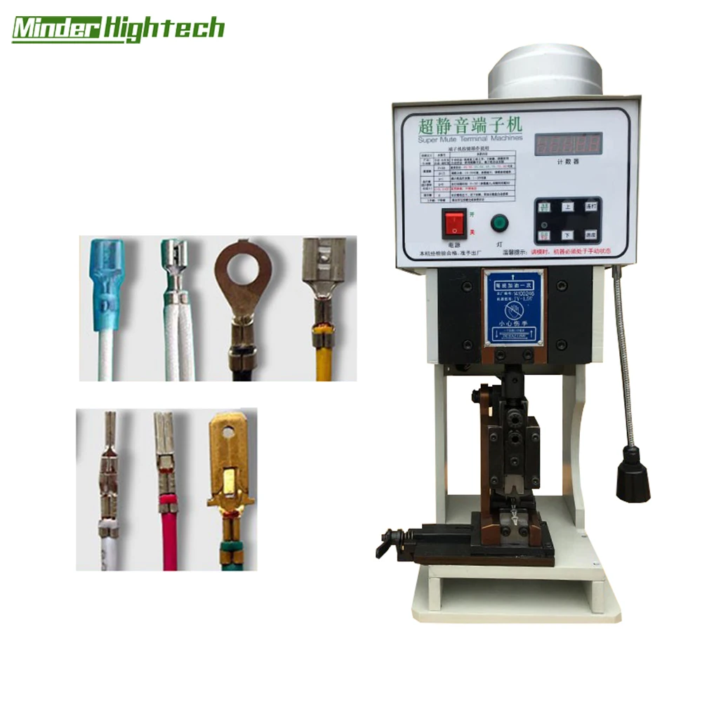 Semi Automatic Pneumatic IDC/IDE Flat Ribbon Terminal Wire Crimping Machine FPC / FFC Cable Crimper