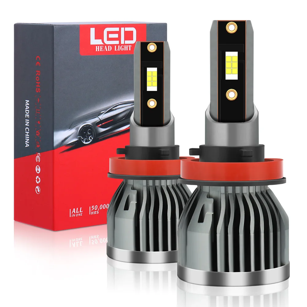 Conversion Kit Head Light Led H8 H9 H11 55W 6000K Xenon White LED Headlamp Bulbs