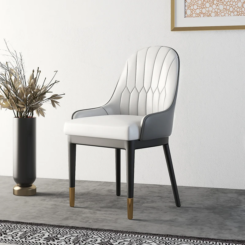 Modern dinning room kitchen dining chair leather italian  for sale