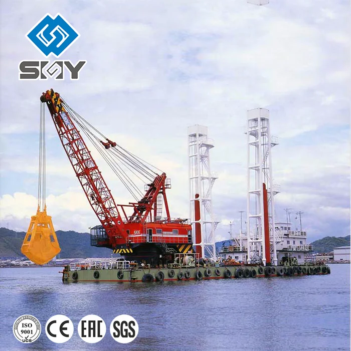 China Floating Dock Fixed Pedestal Single Jib Portal Crane Level Luffing Traveling Portal Crane
