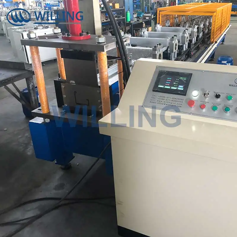 Portable Metal Water Collection Tank Steel Rain Gutter Roll Forming Machine Galvanized Downspout Elbow Pipe Gutter Makin