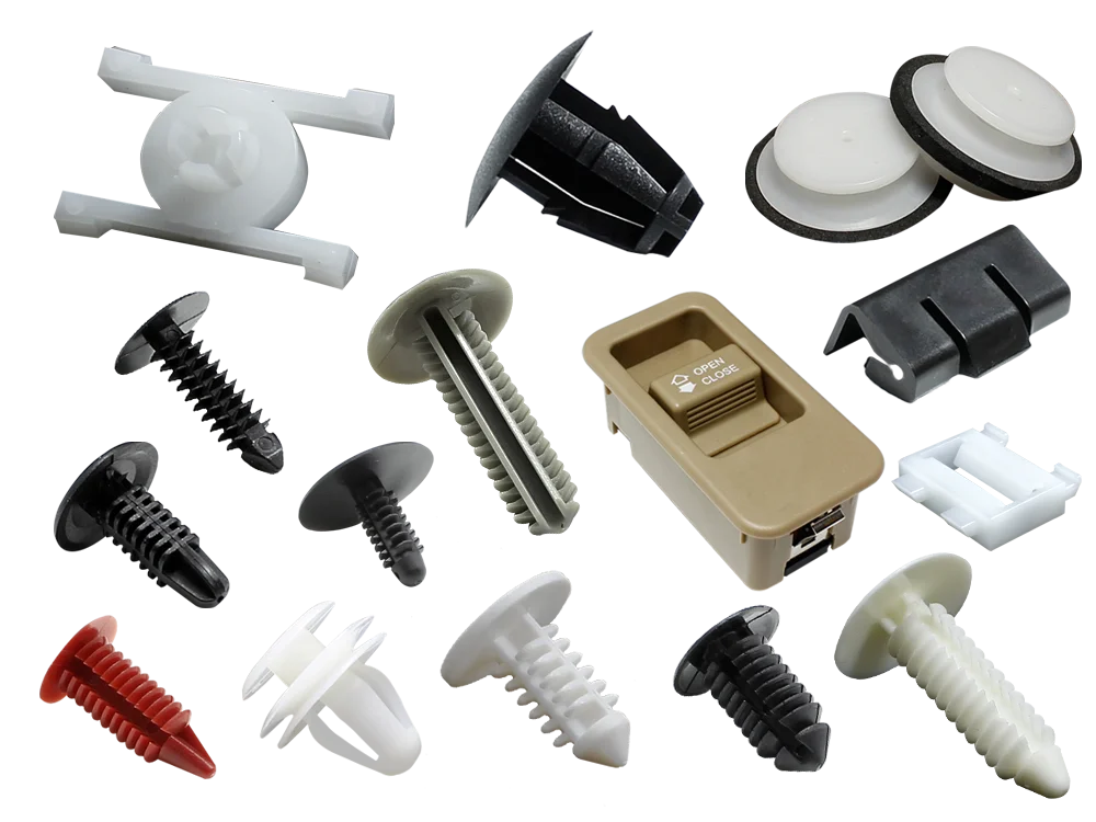 High quality automotive plastic bumper fastener clips for GM Rivets auto Fender Retainer trim clip push Screw