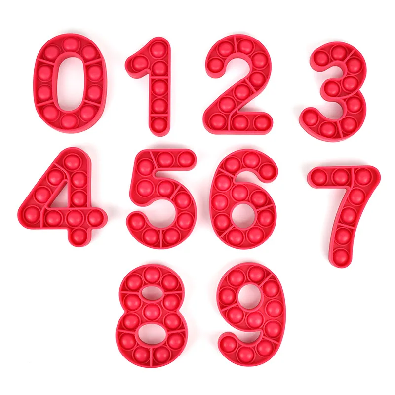 Colorful Push Bubble Fidget Sensory Toy Adult Antistess Autism Special Needs Stress Reliever Toys for Chidren Christmas Gift