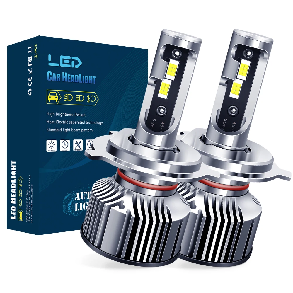 M9 Pro 56w 14000lm Faros Led Hi/lo Beam Led Car Light H7 H11 9006 9007 9003 Led Headlight Bulbs 12v Led Headlight H4 Led