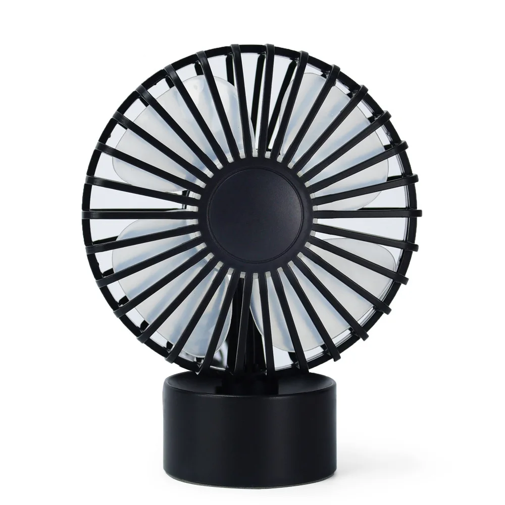 China Summer USB Mini Fan Air Cooling Table Student Dormitory Plastic Blade Charging Desktop Small Fan