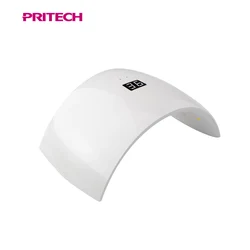 PRITECH Professional Double Light Source Rechargeable UV LED Nail Lamp