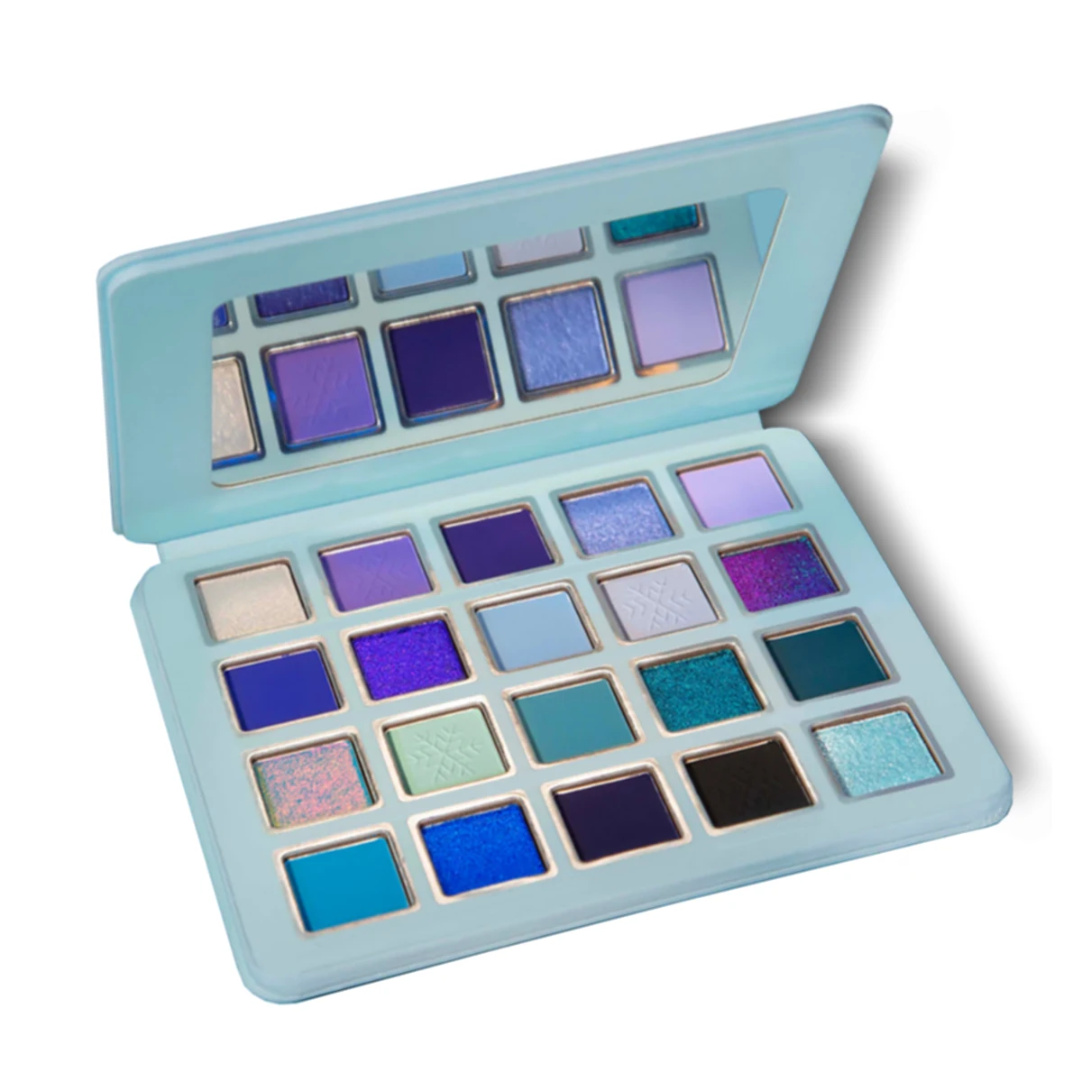 Winter-Inspired Magnetic Makeup Luxury Colorful Custom Duochrome Vegan Glitter High Pigmented Eyeshadow Palette
