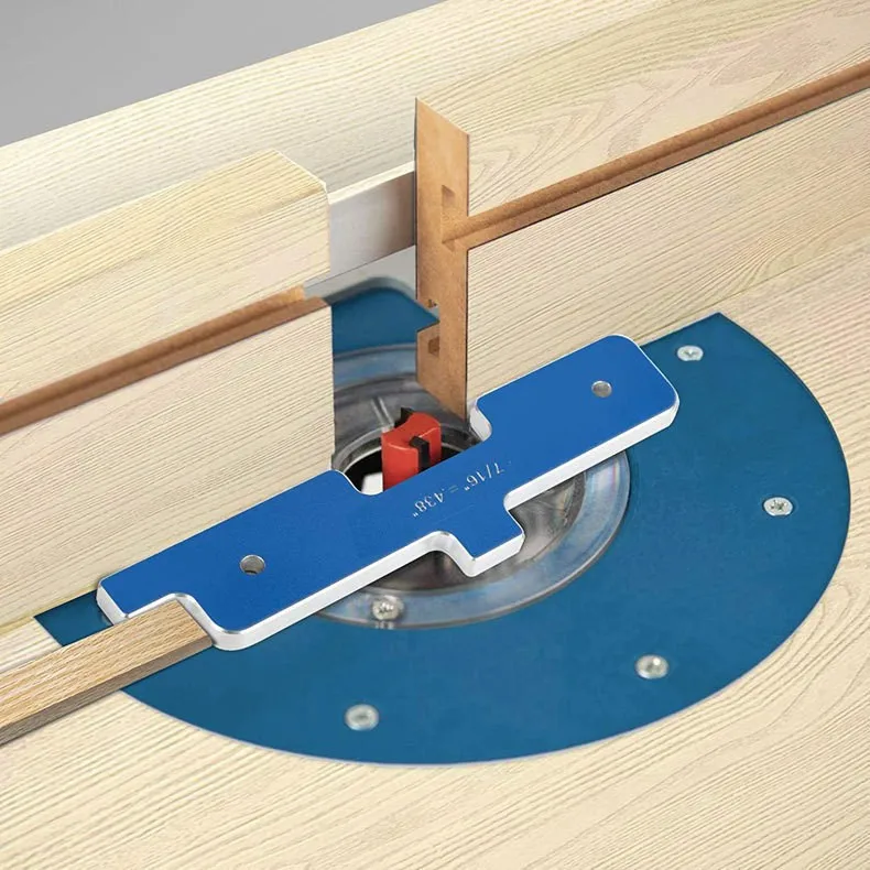 Precision Router Table Set Pack 7 Aluminum Alloy Woodworking Testing Gauges Height & Depth Distance Block Measuring Tools
