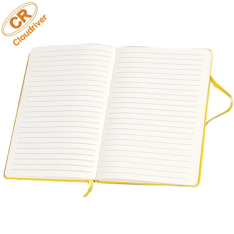 Custom Logo Printing New Lined Diary Note Pads PU Leather Hardcover Classic Journal Notebook