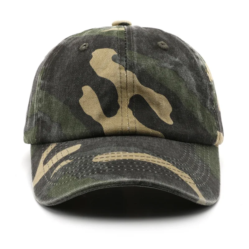 Seasons Adjustable Camouflage Baseball Caps For Men Camo Embroidery 6 Panel Hats Buckle Brand Cotton Running Tennis Cap